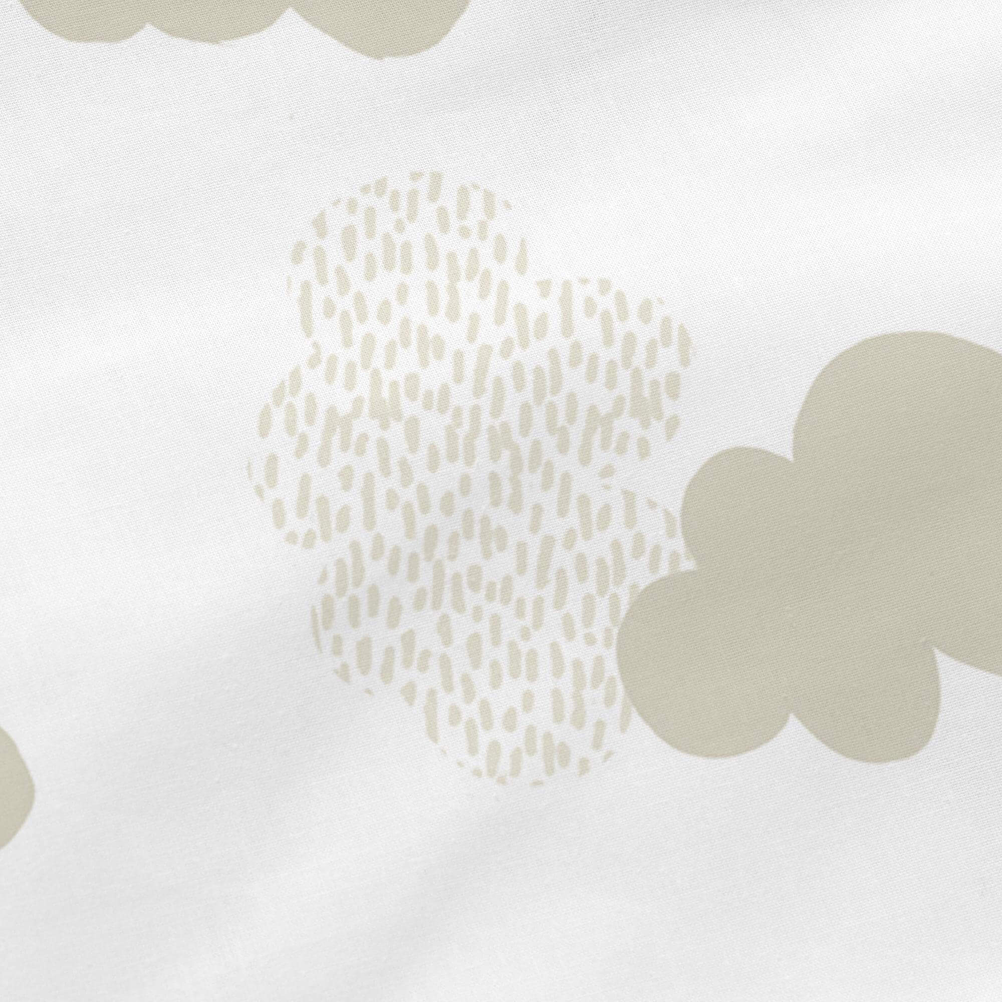 Clouds Kussen 60x40 cm Beige Basic Kids, Beige, 100% katoen, de kwalit