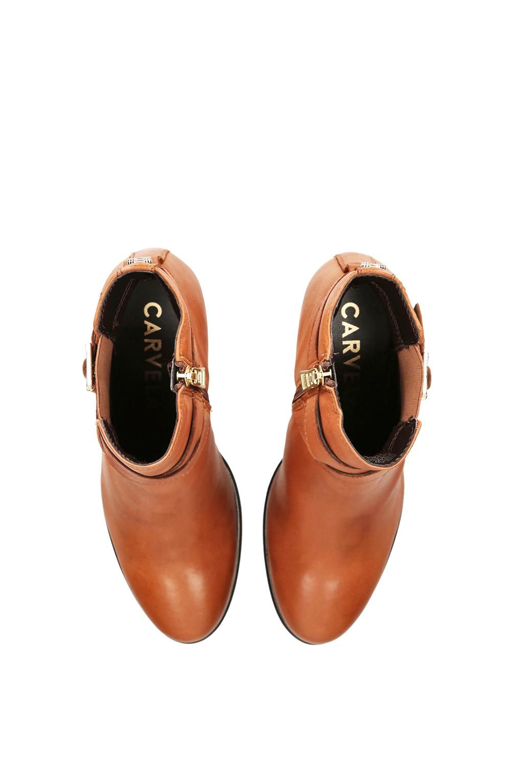 Carvela Silver 2' Leather Boots
