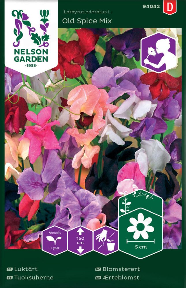 BLOMSTERFRØ NELSON GARDEN BLOMSTERERT OLD SPICE MIX