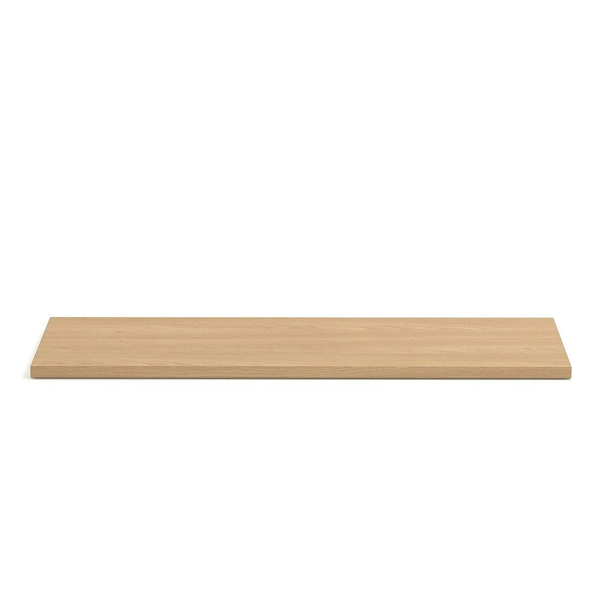 Lot de 2 étagères L110cm plaqué chêne, Johanez