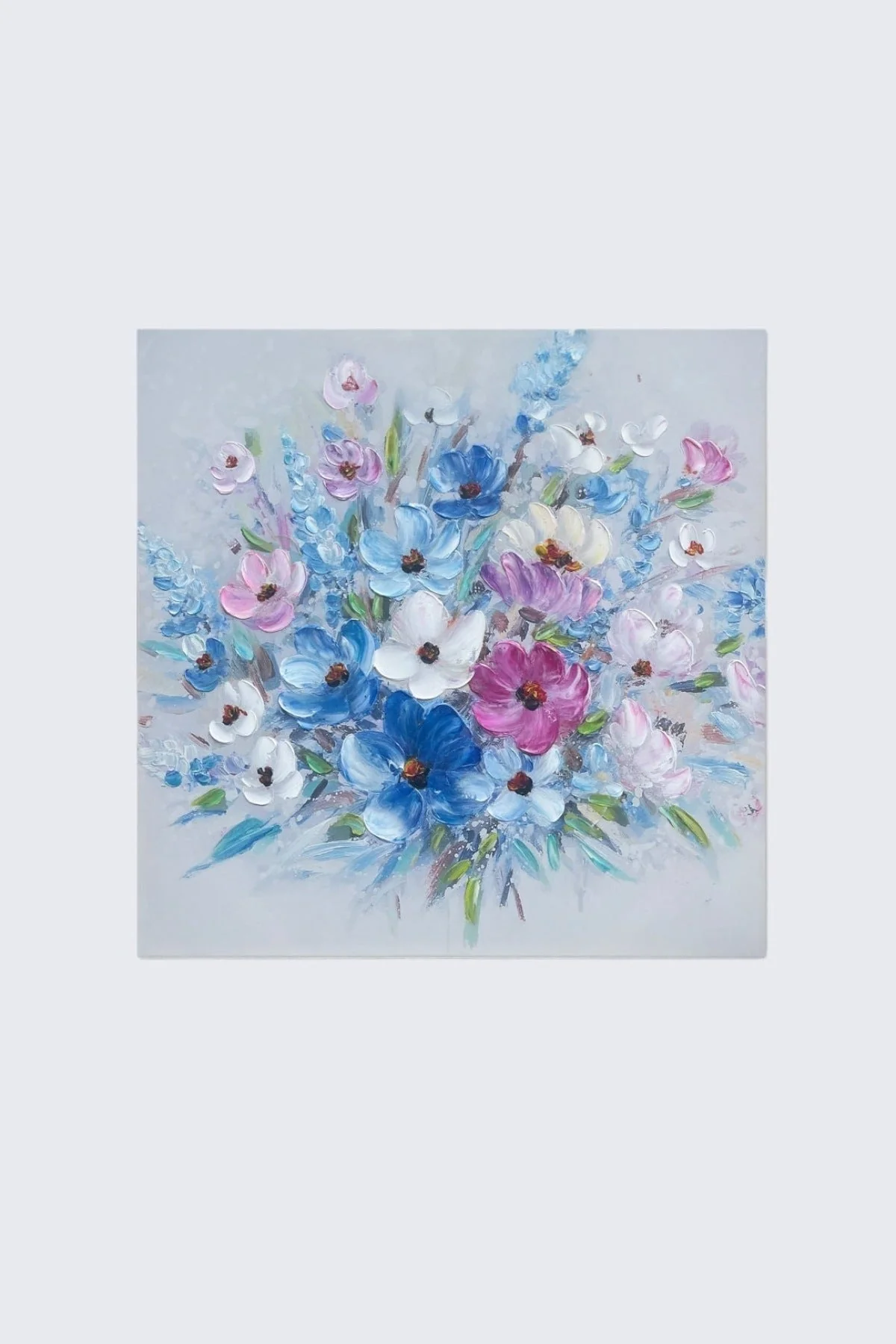 Floral Spray Textured Canvas Wall Art