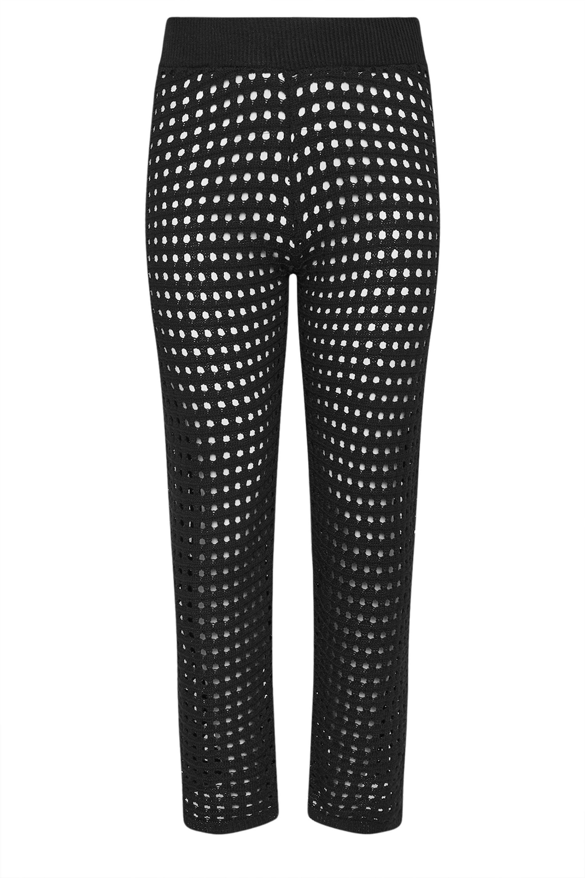 PixieGirl Petite Wide Leg Crochet Trousers
