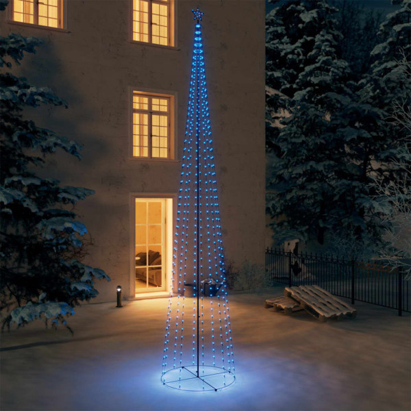 Choinka stożkowa 752 niebieskich lampek LED 160x500 cm