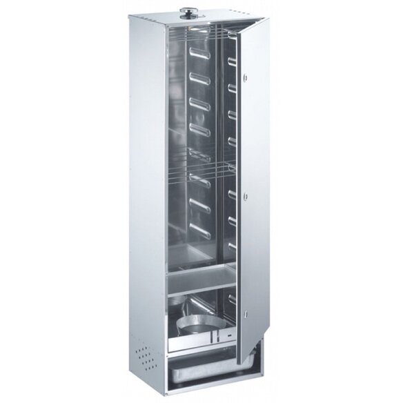 Fumoir Inox 120 x 39 x 28 cm Porte à charnières - Peetz