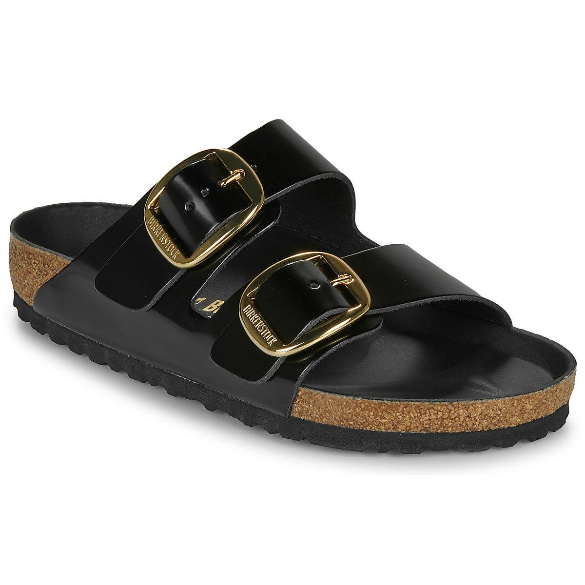 BIRKENSTOCK - Arizona Big Buckle - High / Shiny / Leather /  black / Regular