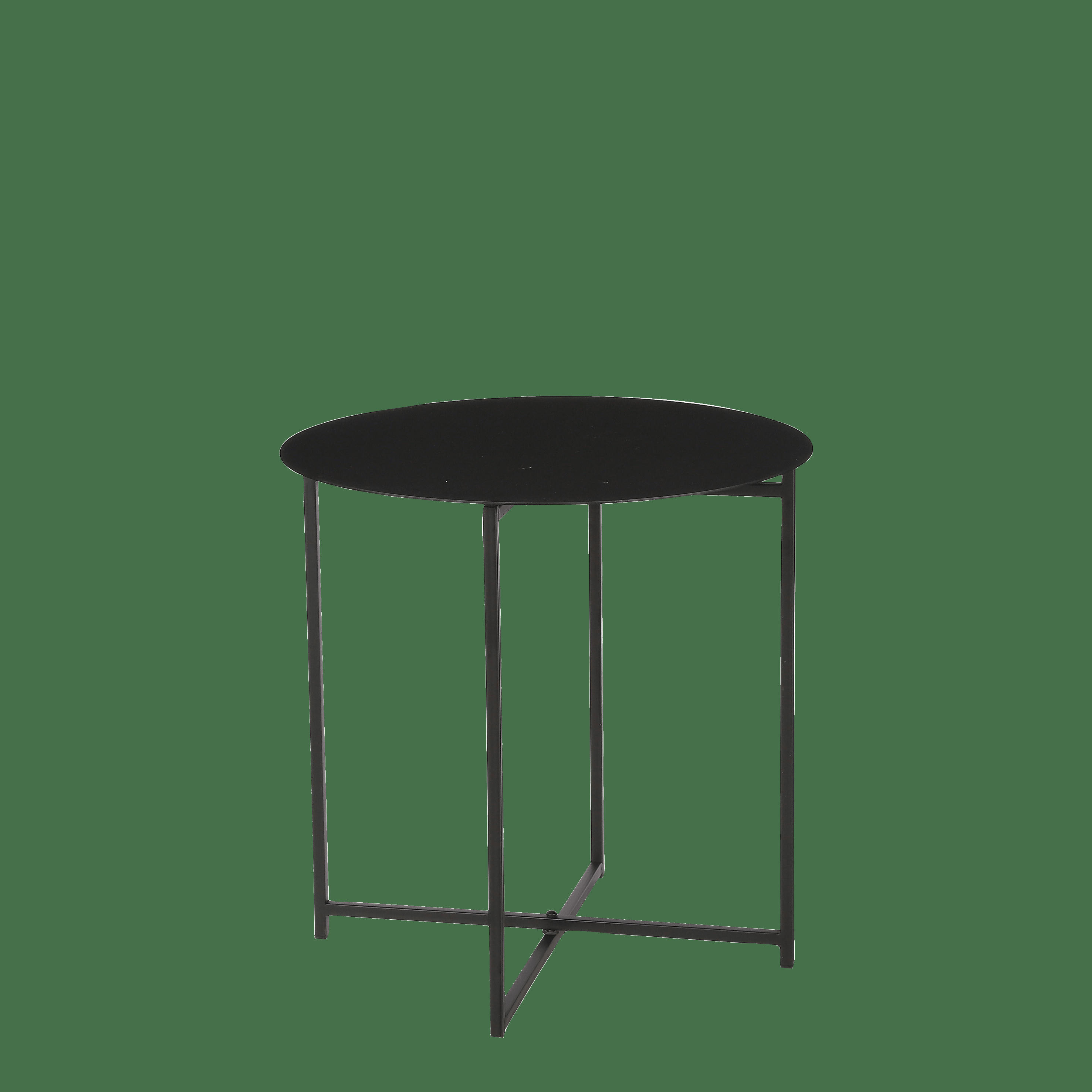 MIKKI - Table d'appoint en métal noir H40