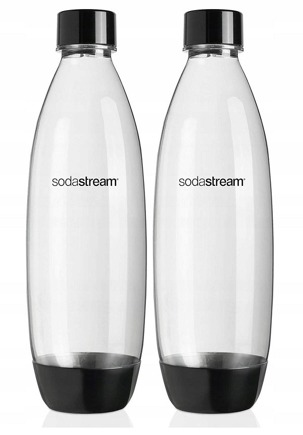 SodaStream butelka Fuse x2 1L duża czarna zestaw