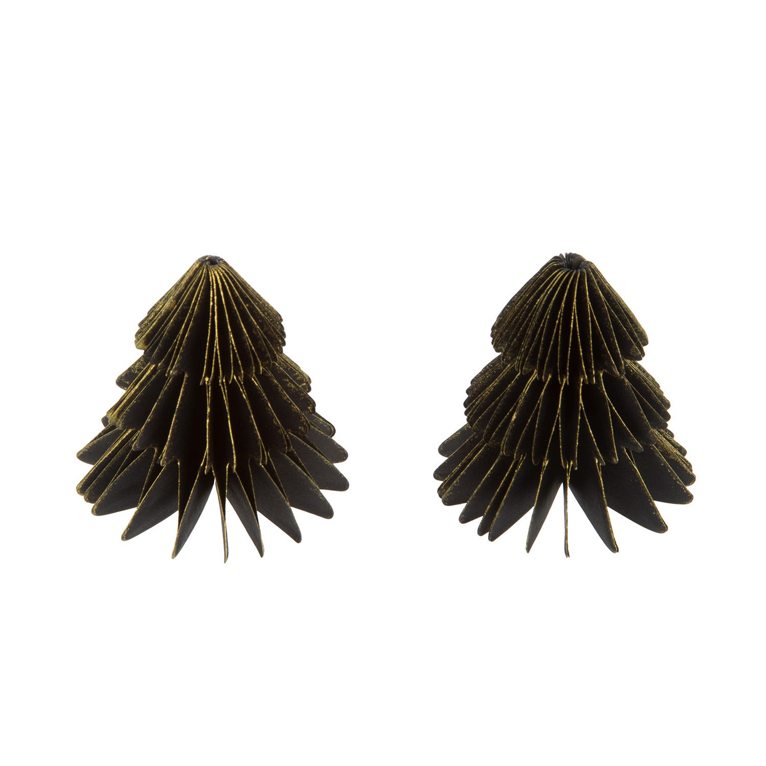 Set 2 decorazioni albero Natale nero