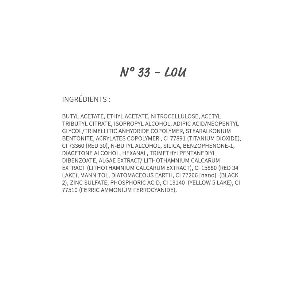 Vernis à ongles pro nail colour - n°33 louVernis à ongles