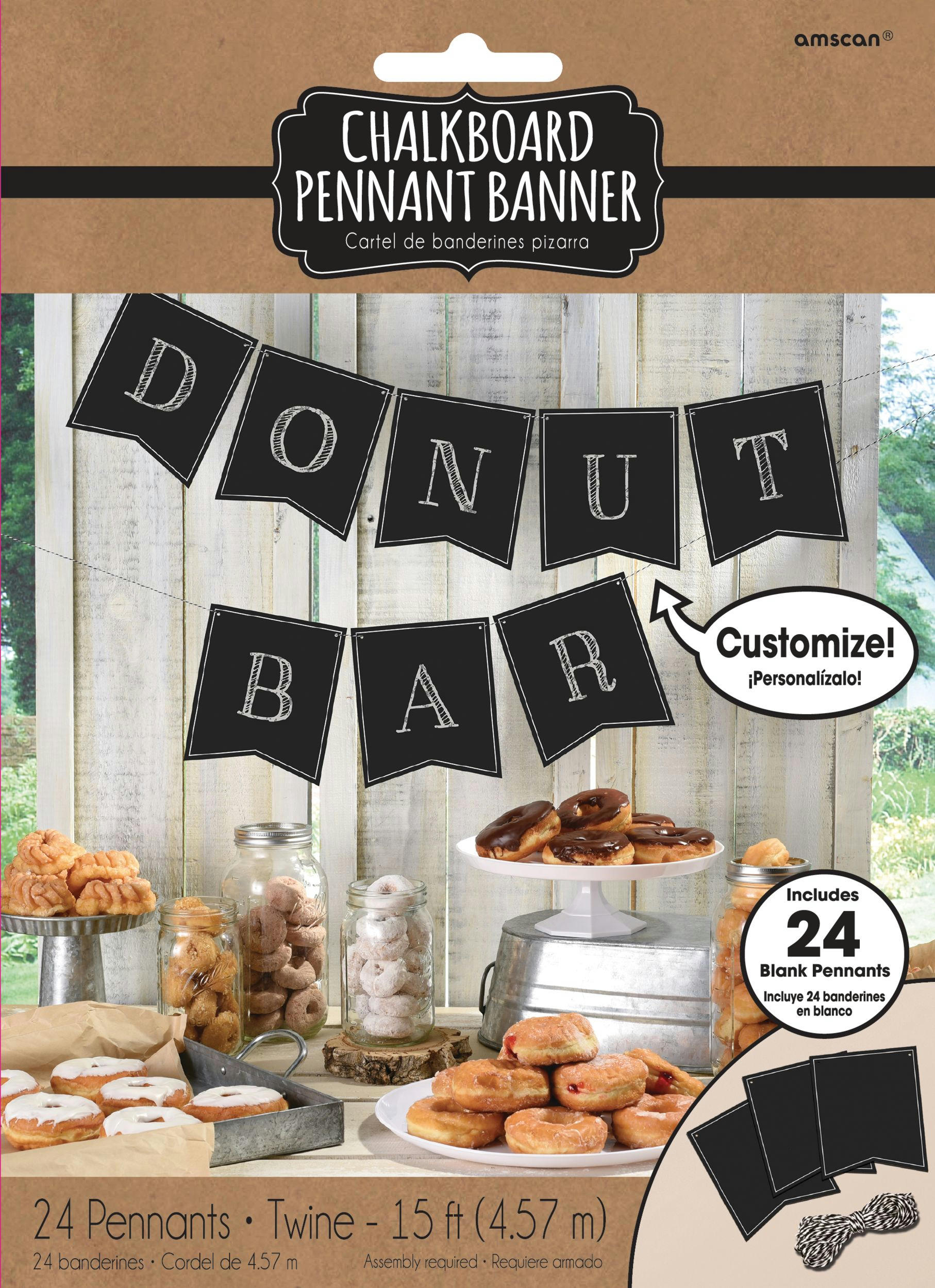 Chalkboard Pennant Banner