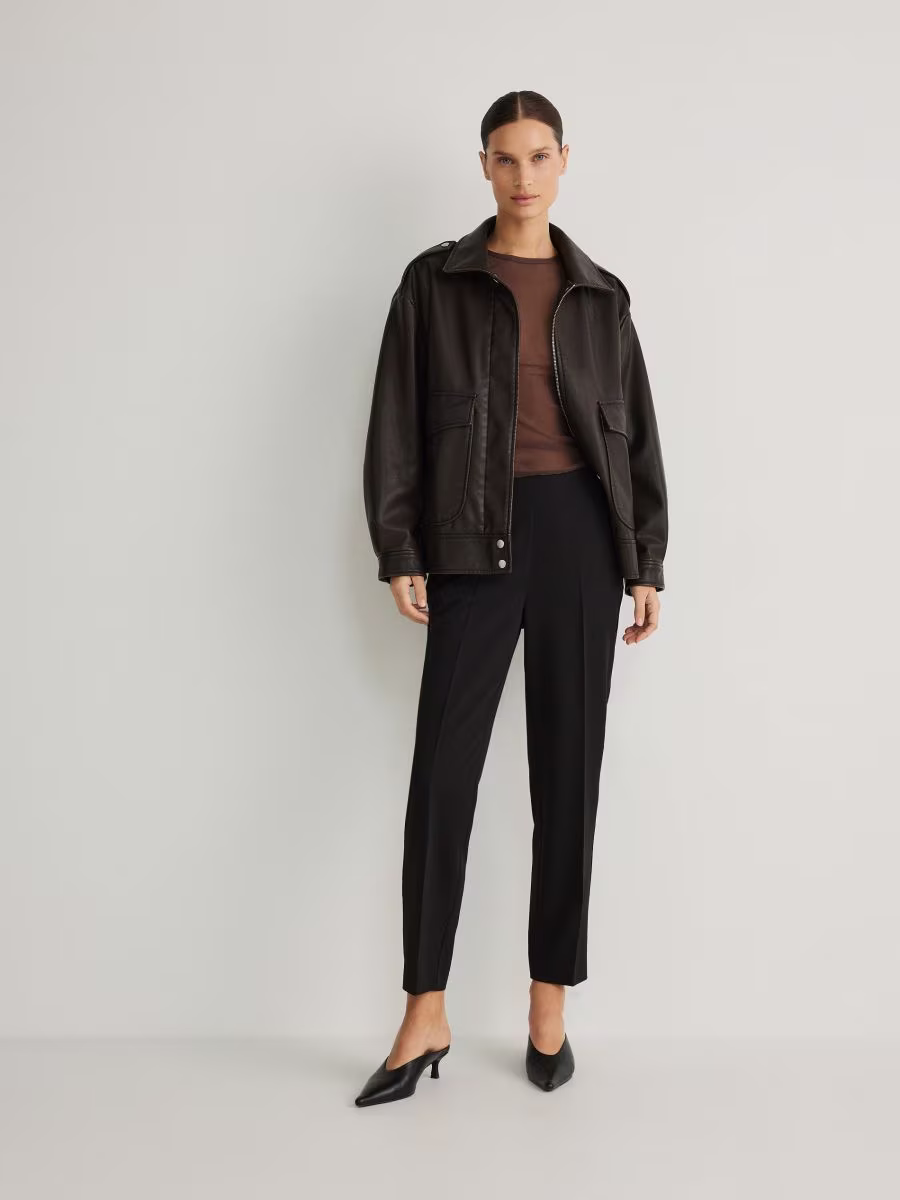 Cigarette Trousers With Buttons