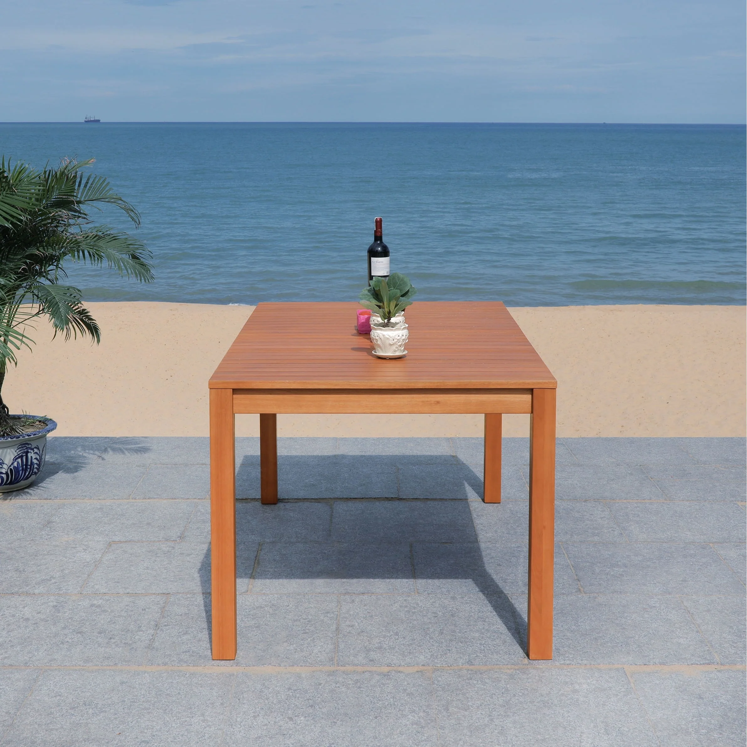 SAFAVIEH Outdoor Living Dores Dining Table - 35W x 59D x 30H