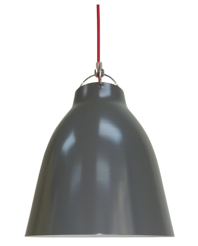 Lampa wisząca szaro-czerwona PENSILVANIA 1xE27x60W Candellux