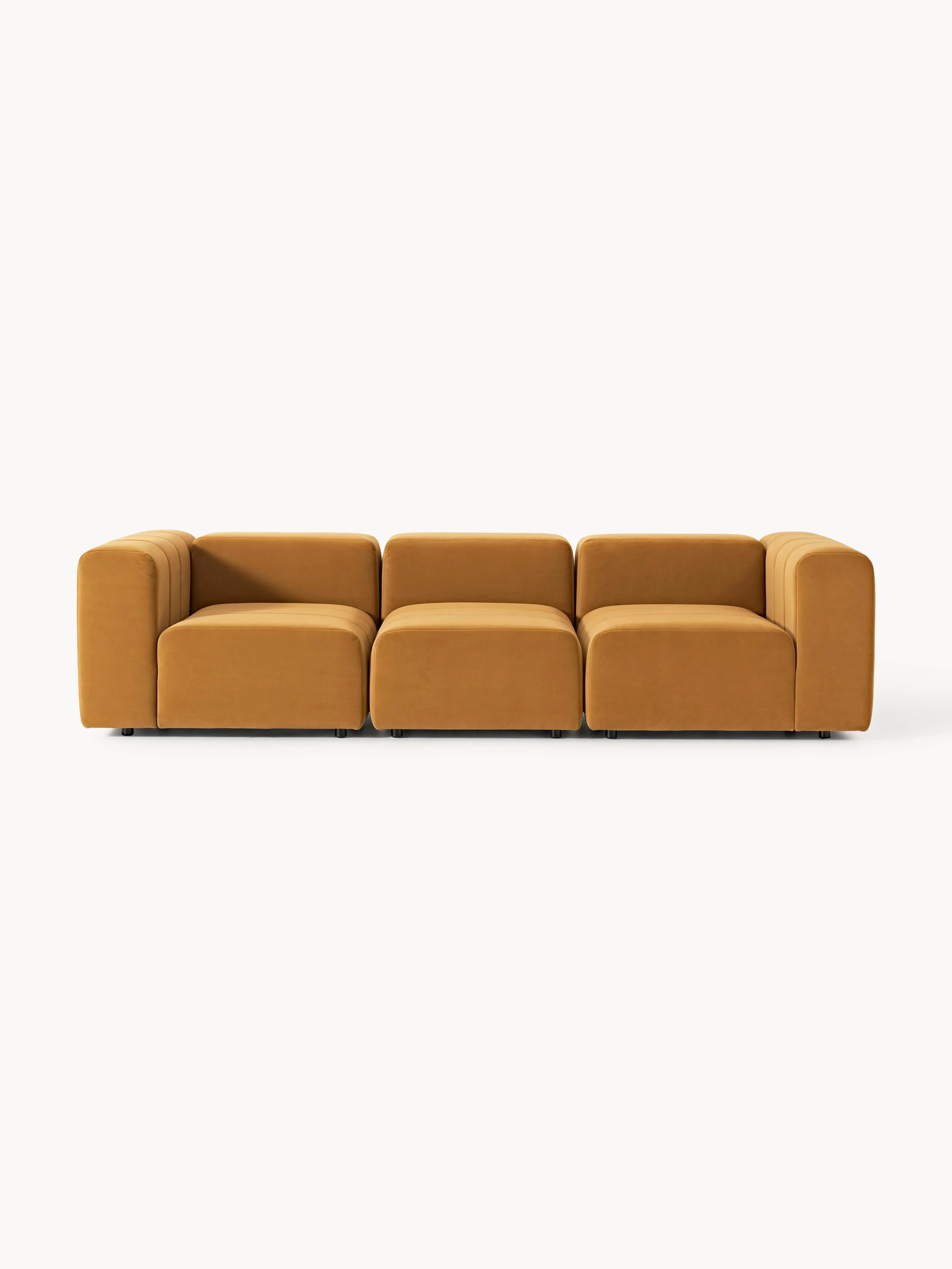 Modulares Samt-Sofa Lena (4-Sitzer)