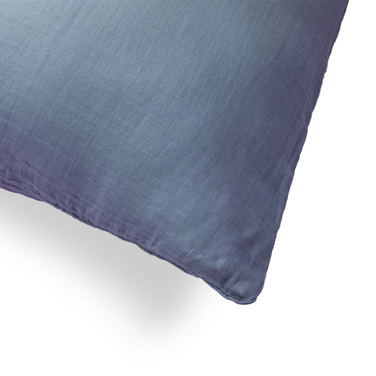 CLARA - Taie d'oreiller (x1) gaze de coton  50x70 bleu jean