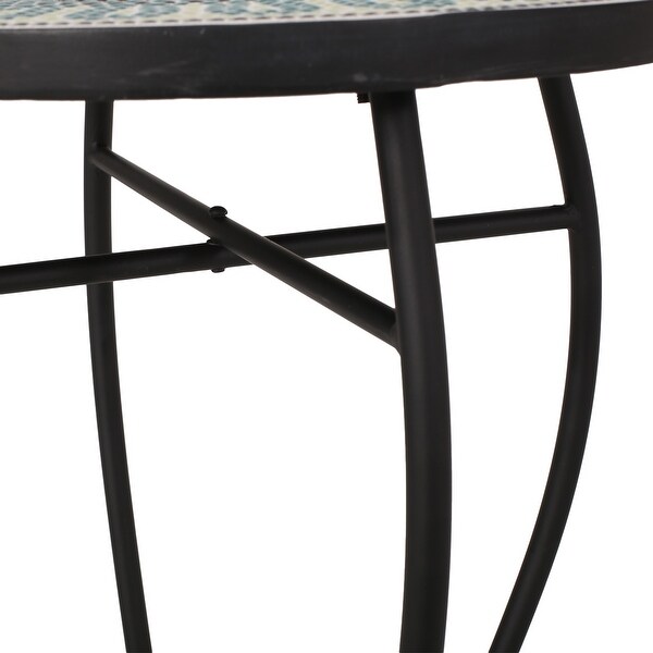 Bloomfield Outdoor Side Table with Tile Top by Christopher Knight Home