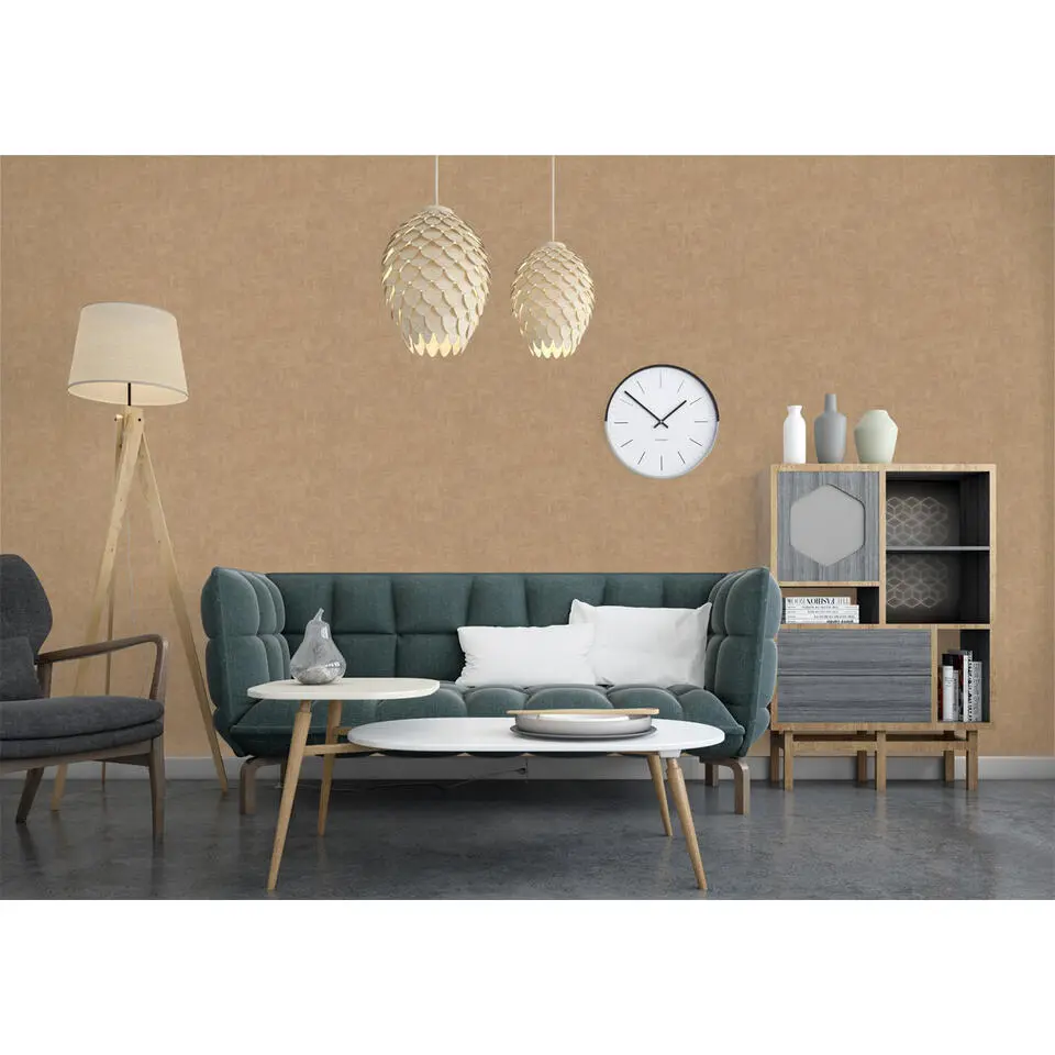 Dutch Wallcoverings - Asperia- Annabel uni lichtbruin - A51520