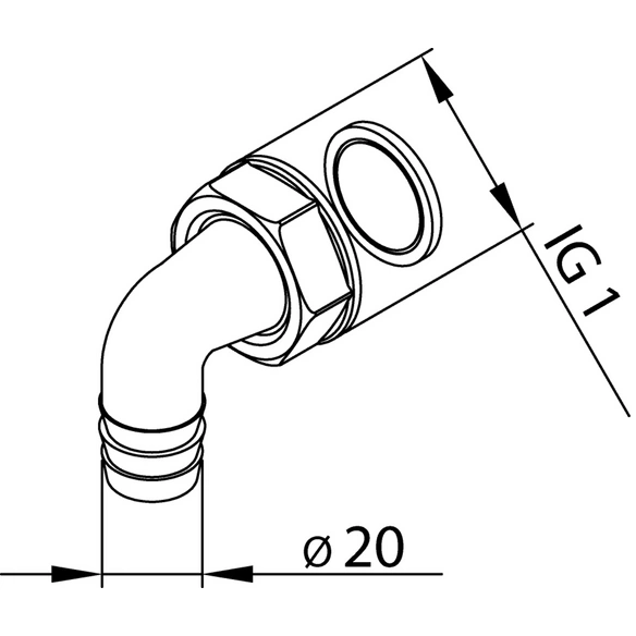 Schlauchverschraubung, Kunststoff