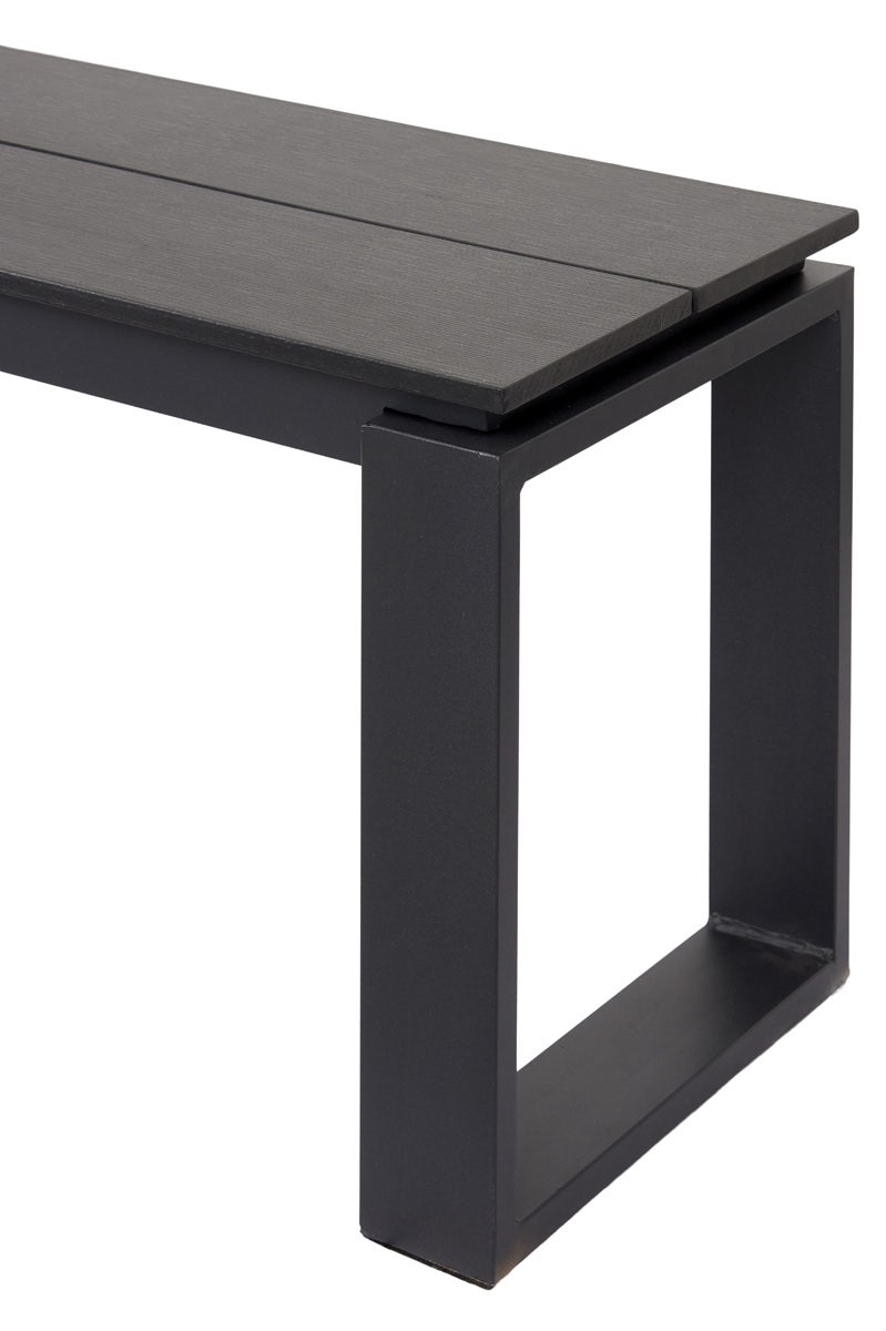 Lisomme Abel tuinbank zwart - 180 x 43 cm