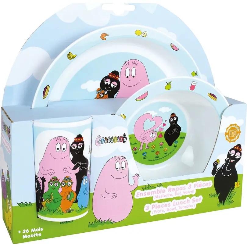 Geschirrset 3-teilig Barbapapa