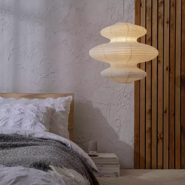 Habitat Sala White Paper 3 Tier Lampshade - 53.5cm