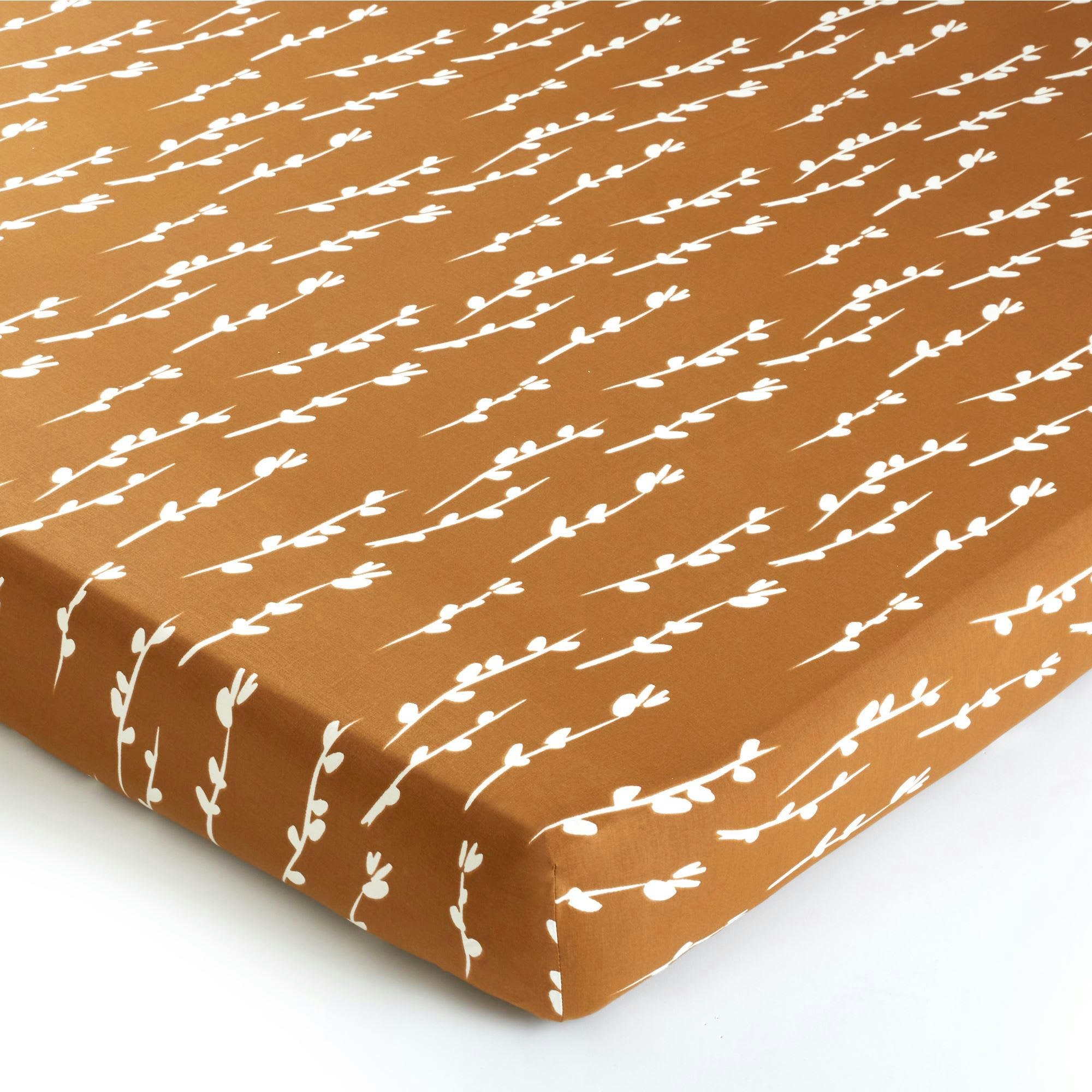 ROZZO - Drap-housse 160x200x28 beige en coton