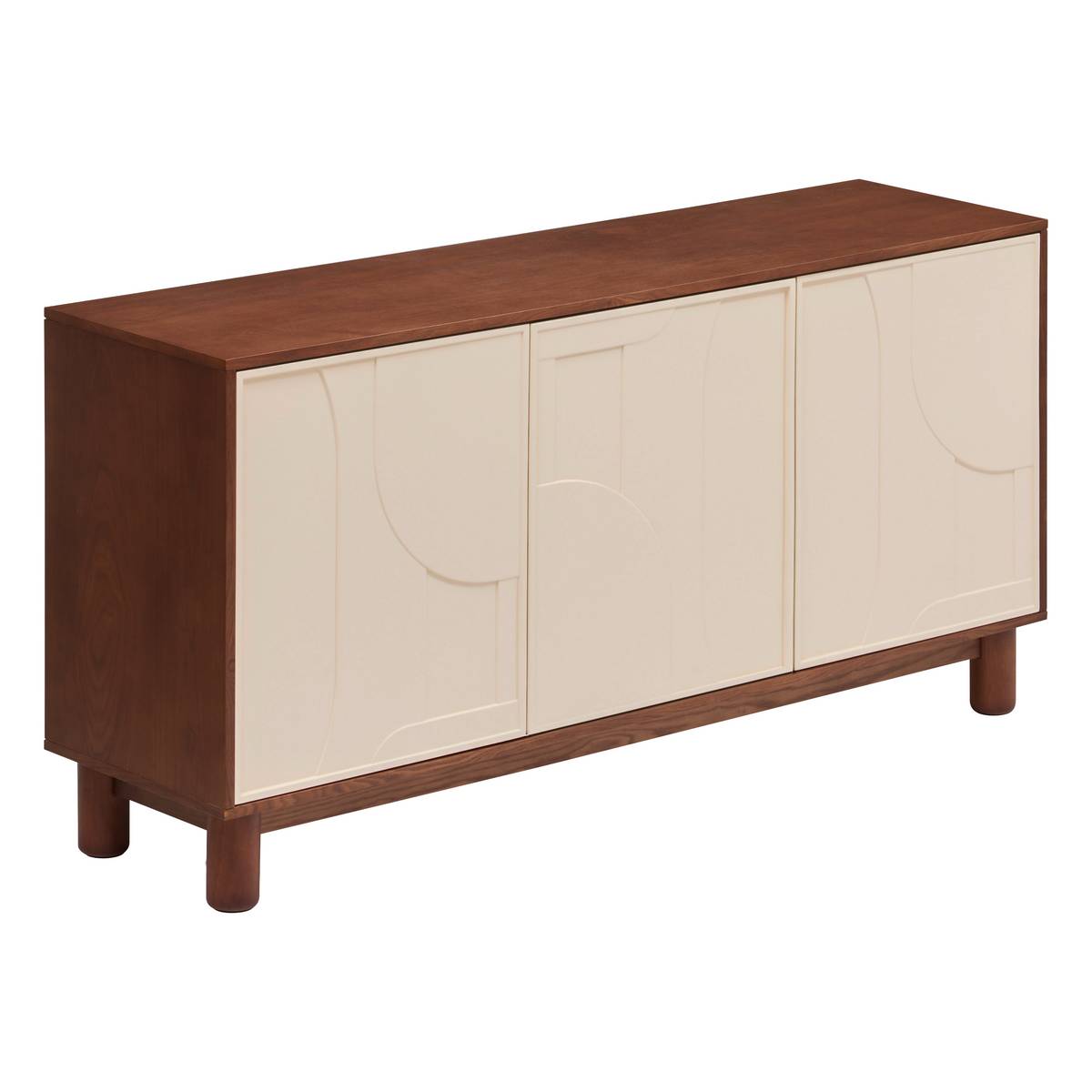 Buffet 3 doors 6 shelves "Jilani" Brown, 150x40 cm