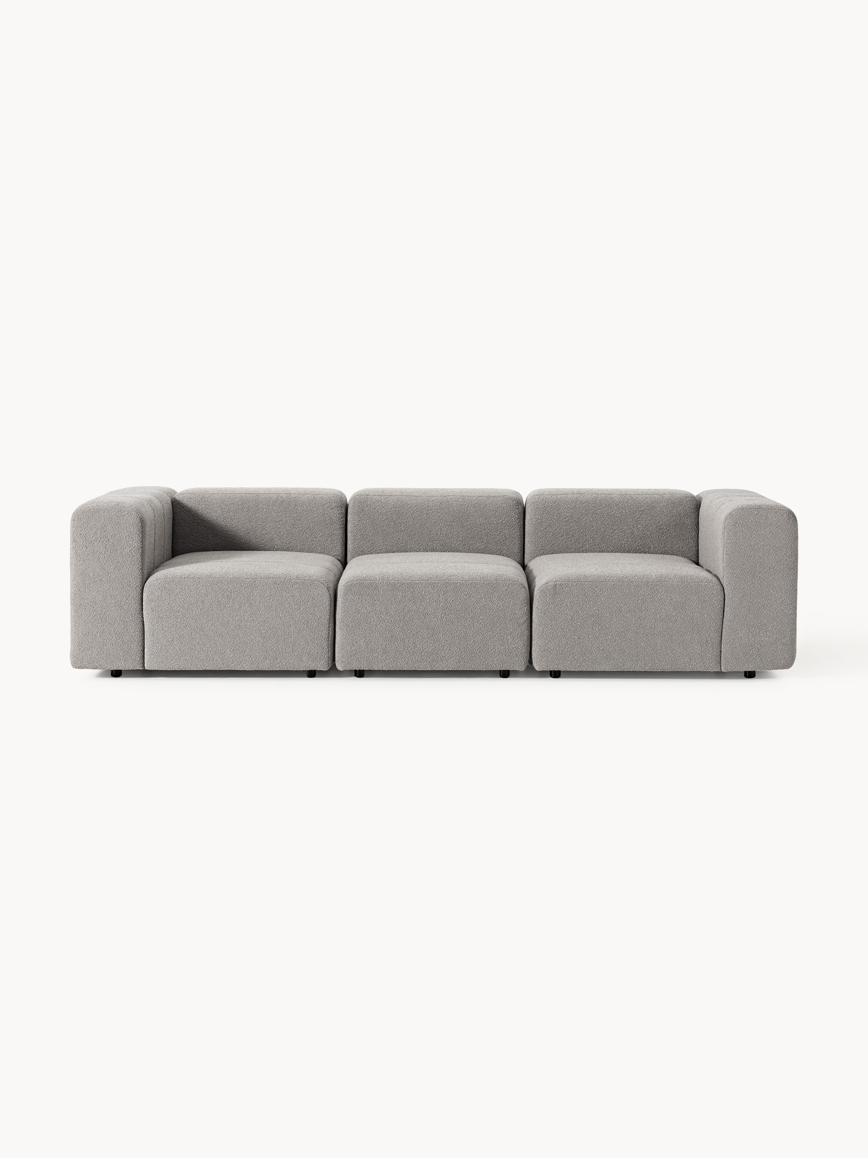 Modulares Bouclé-Sofa Lena (4-Sitzer)