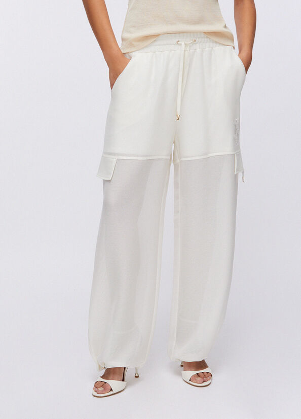 Pantaloni cargo in mesh