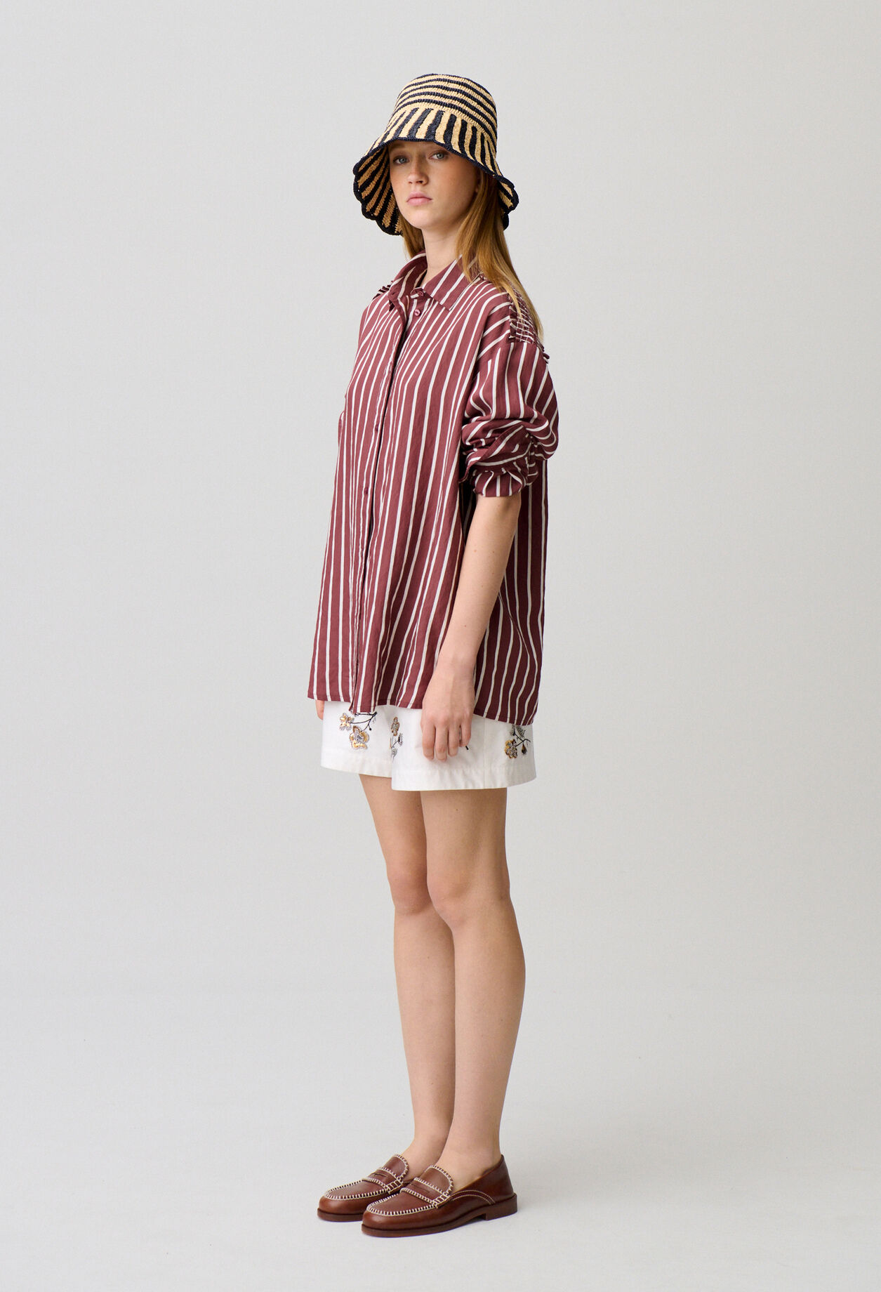Chemise oversize rayée