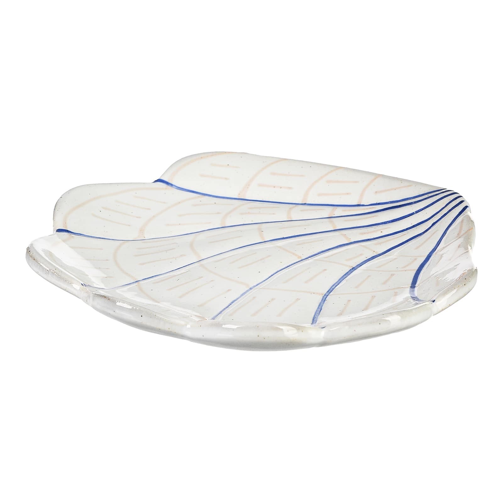 Deko-Schale Muschel Blau,L 180 x B 165 x H 45 mm