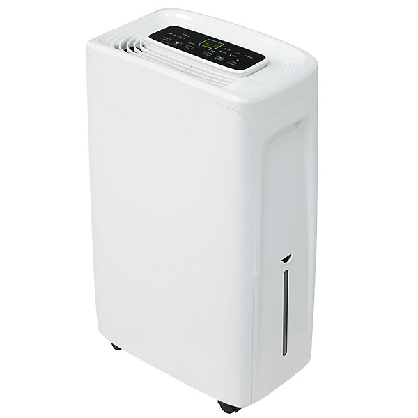 Déshumidificateur 12 L/jour pour 15 m², 3 en 1, Purificateur d'air et Sèche-linge, Réservoir 1,5 L, Timer 24 h, écran LED