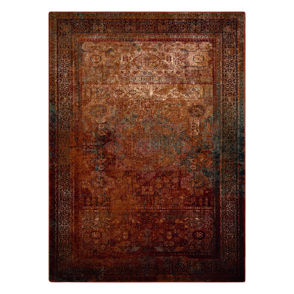 Dywan wełniany OMEGA MAMLUK Rozeta vintage czerwony 170x235 cm
