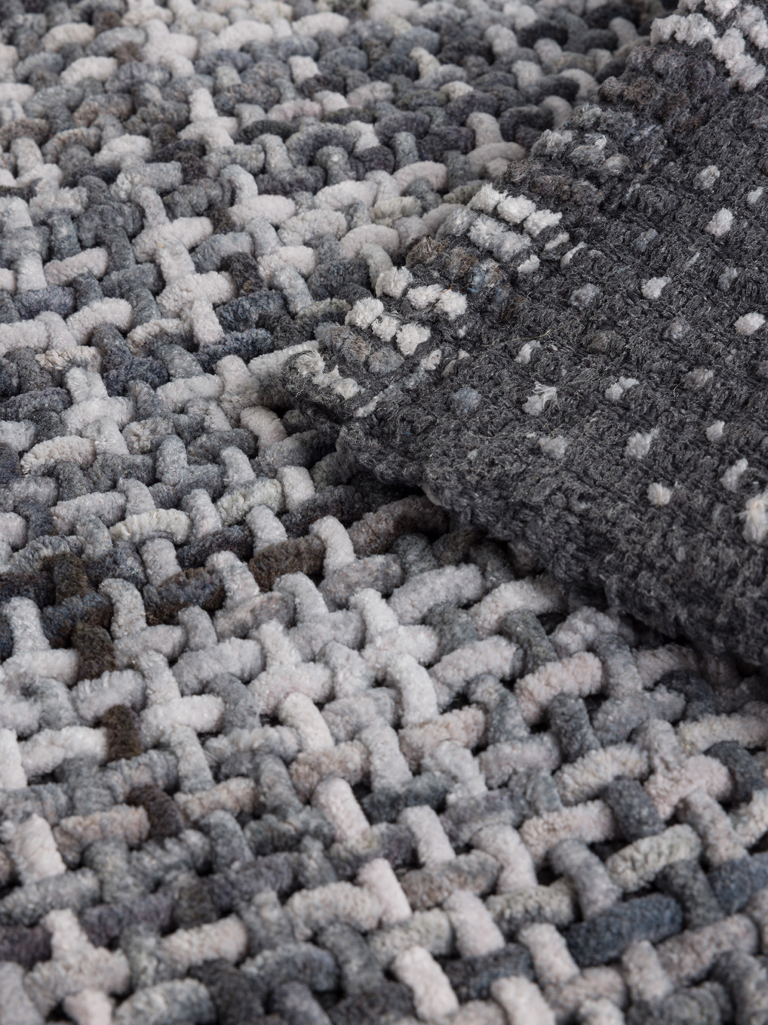 Tappeto bagno in ciniglia intrecciato