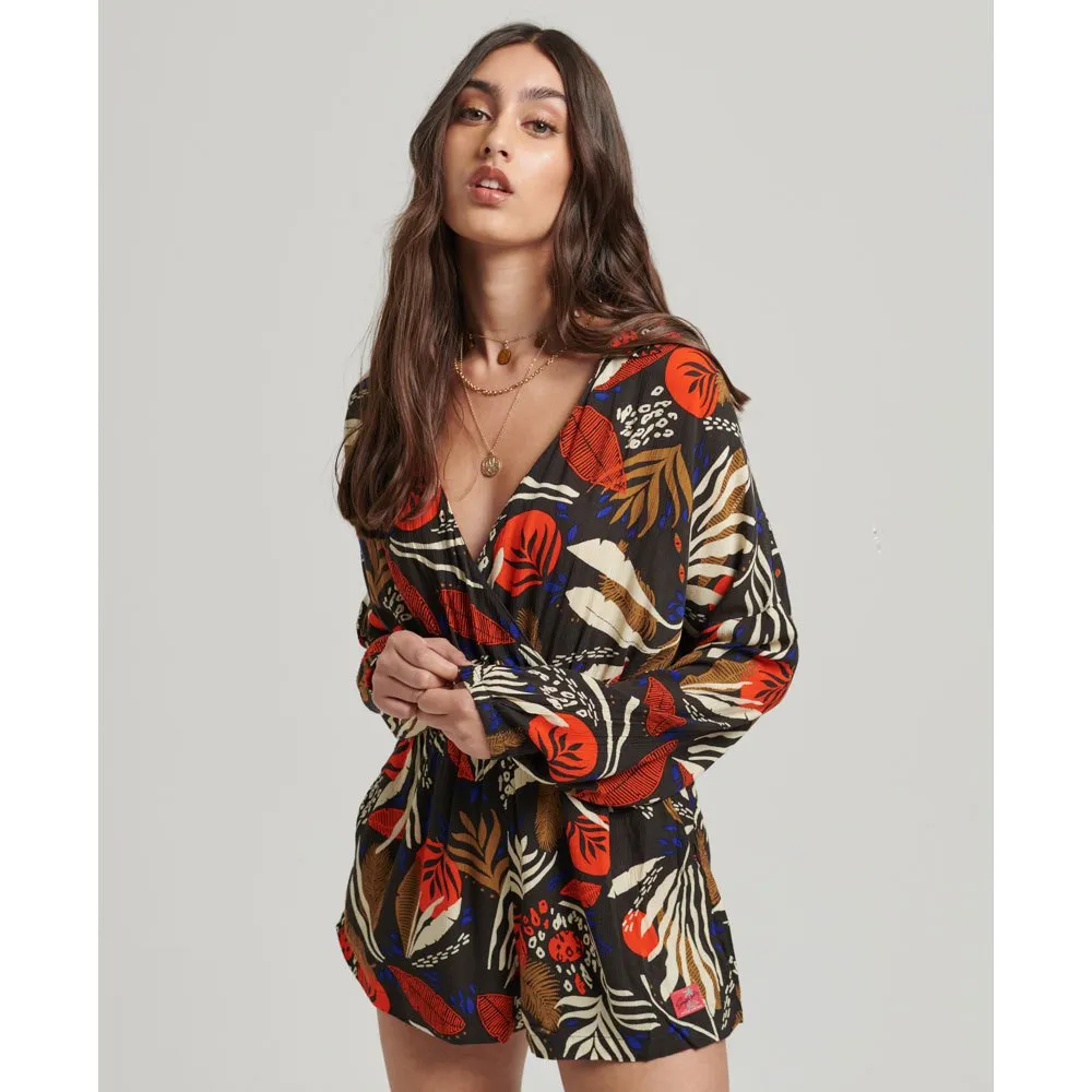 Superdry Vintage Beach long sleeve romper