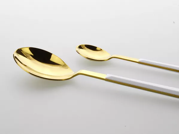 Komplet sztućców 24 cz. na 6 osób PINTI1929 - Sushi Anniversary Gold&White (2.5 mm) - pudełko 23.17Y0.K091.K24