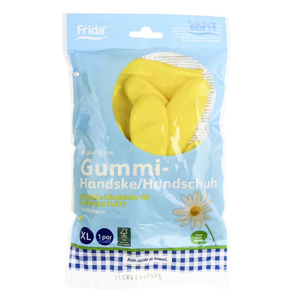 GUMMIHANSKER FRIDA FSC STØRRELSE XL