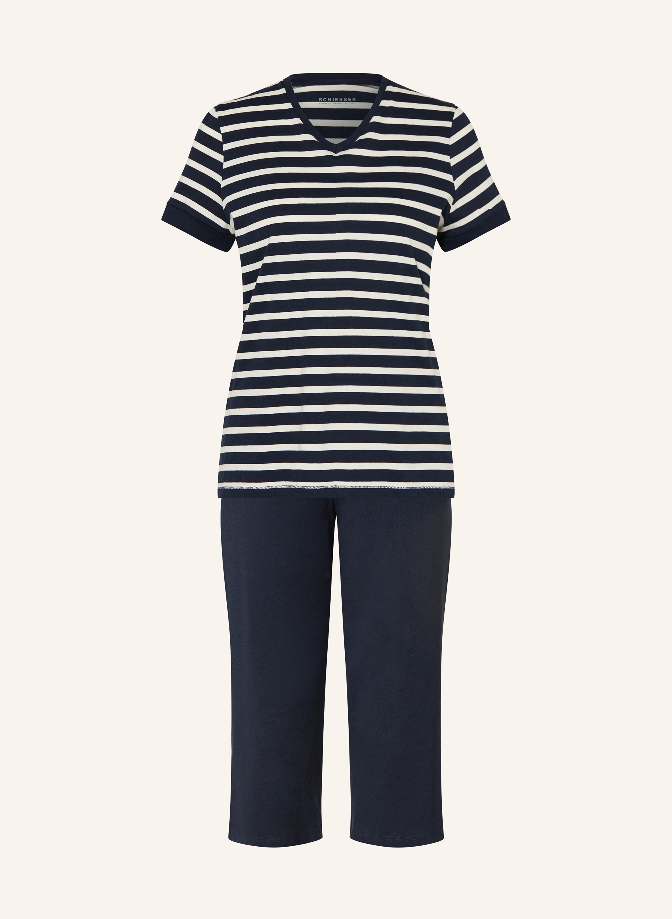 SCHIESSER 3/4-Schlafanzug CASUALS ESSENTIALS