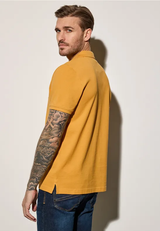 Piqué-Poloshirt mit Logo