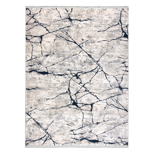 Dywan REBEC nowoczesny frędzle 51184A Marmur - dwa poziomy 80x150 cm