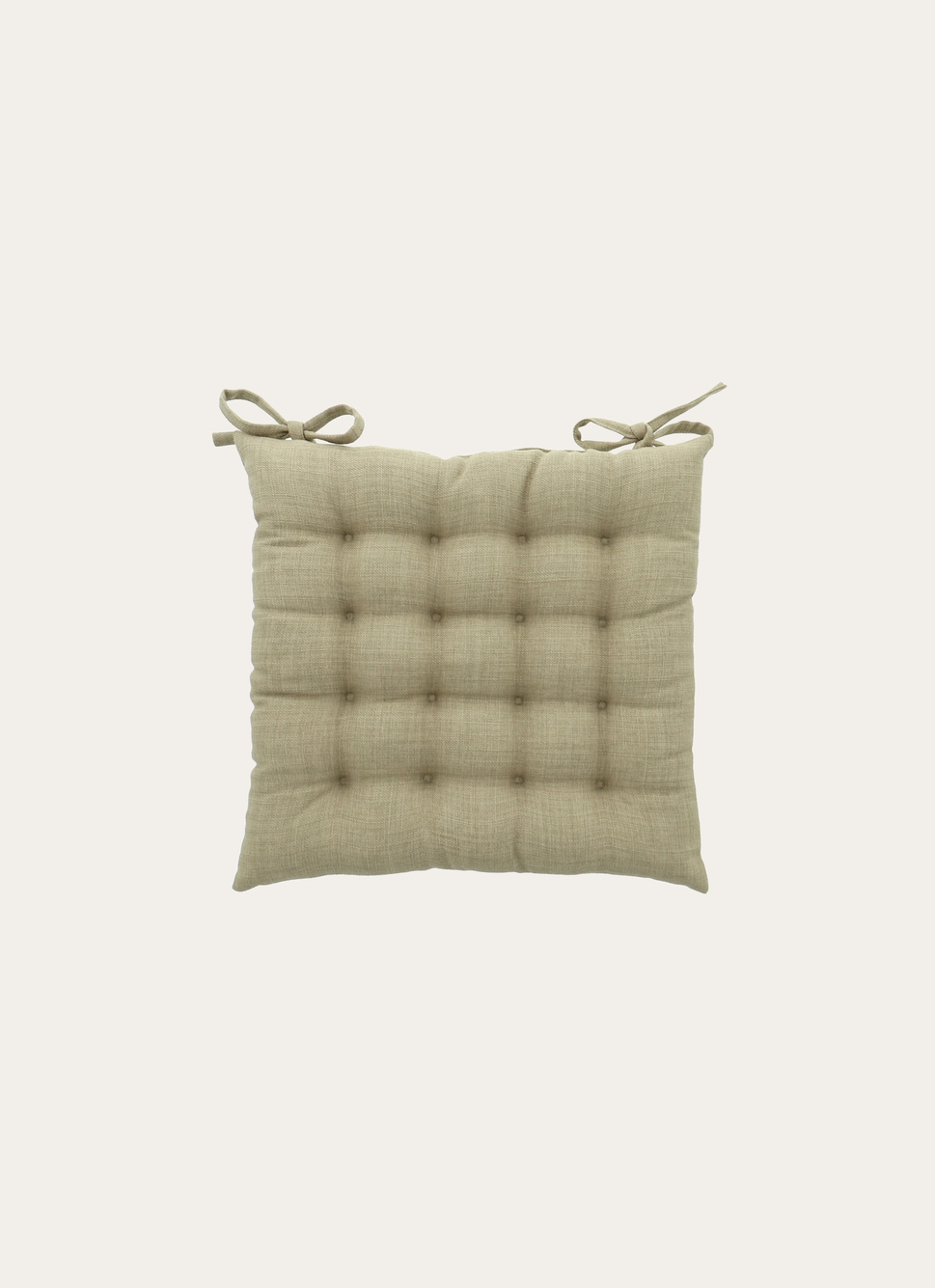 GALETTE DE CHAISE UNIE EFFET DE MATIÈRE NATUREL