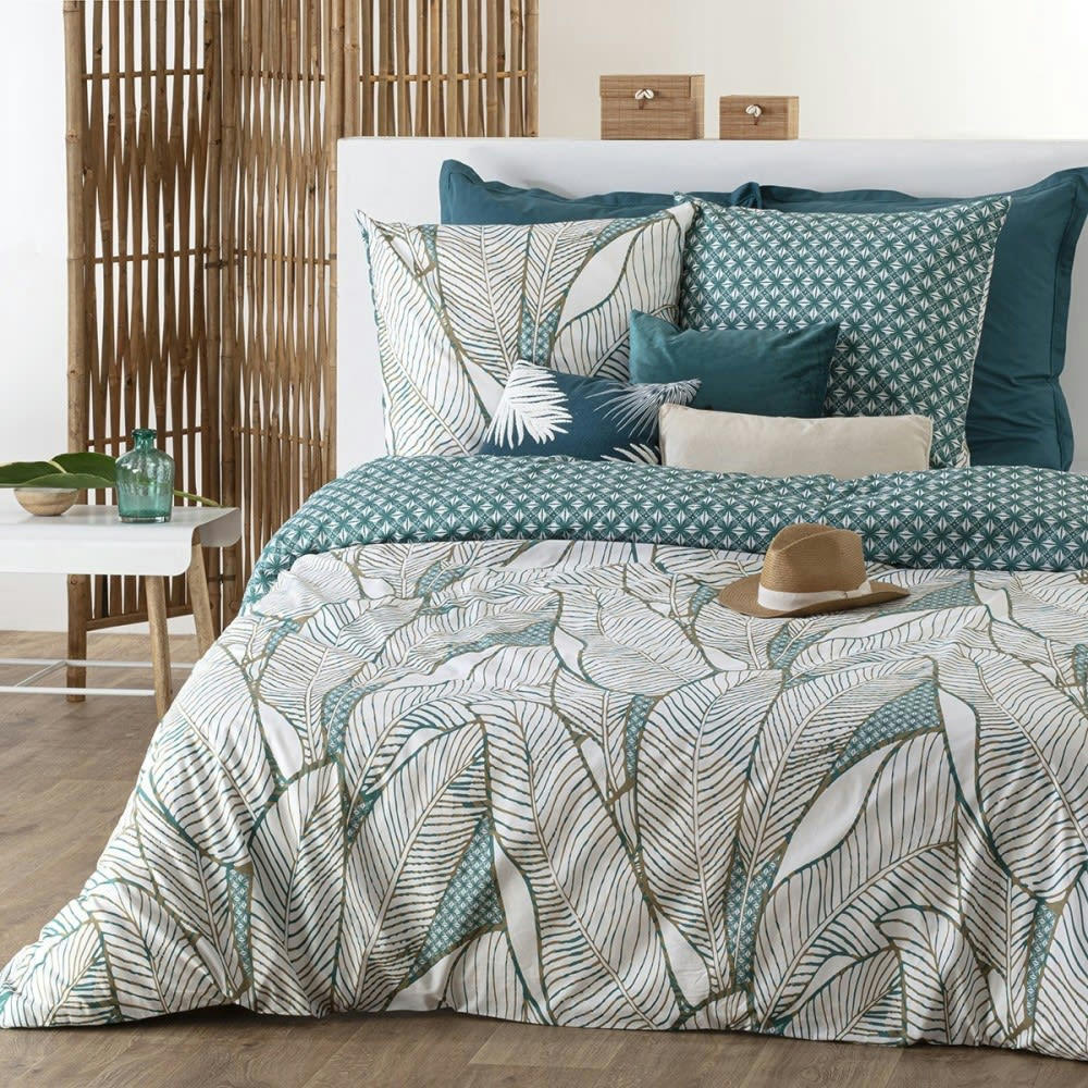 MOANA - Parure de couette 100% coton 57 fils imprimée 240x220 2 taies
