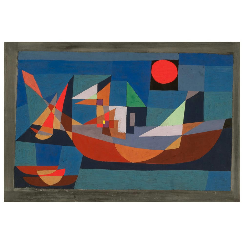 - Tableau impression sur toile Bateaux au repos Paul Klee 60x90cm