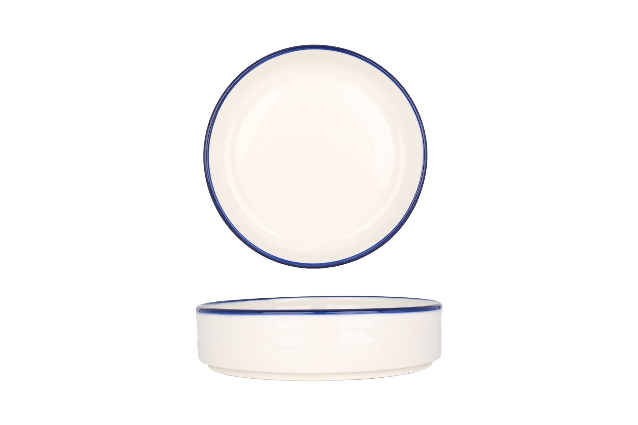 Bonna Kommetje - Linea Blue - Porselein - 16 cm (500cc) - set van 6