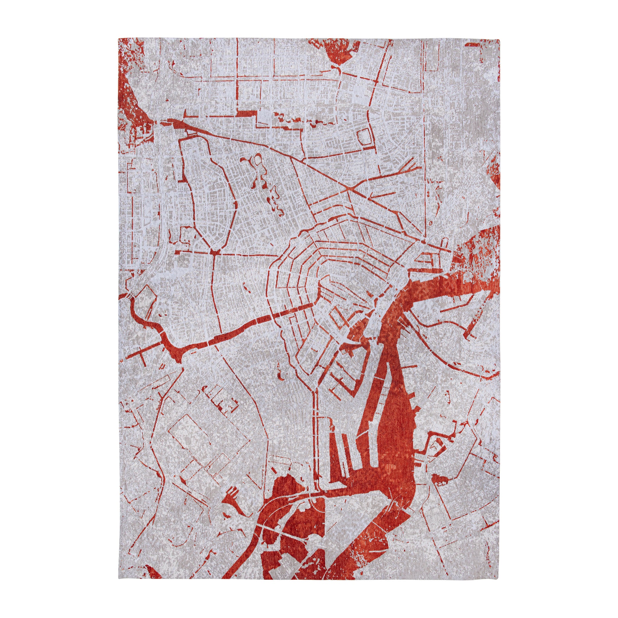 Louis de Poortere Cities Vloerkleed 140 x 200 cm - Orange Cut