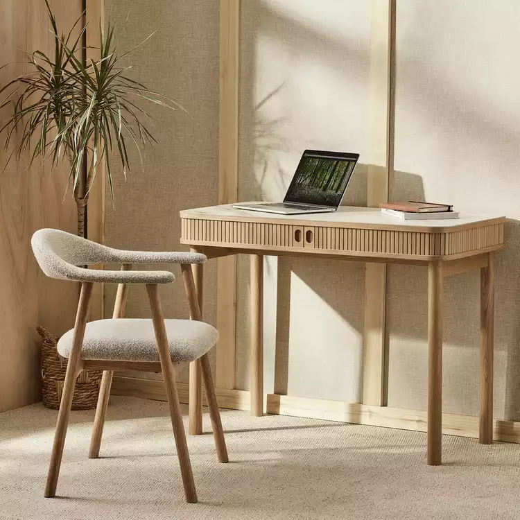 Habitat Lex Console Desk - Marble Effect