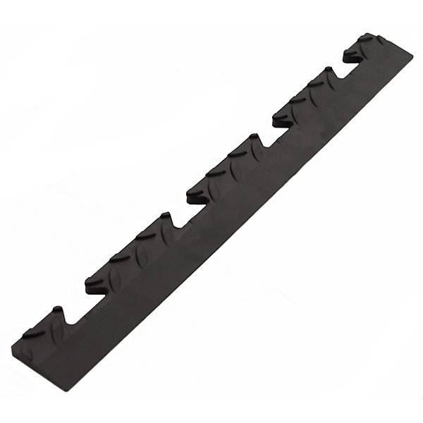Pack 5 Bordures Femelles pour Dalle PVC noire Clipsable Sol Antidérapant Carré Garage Atelier PS50CRN/F INTEC