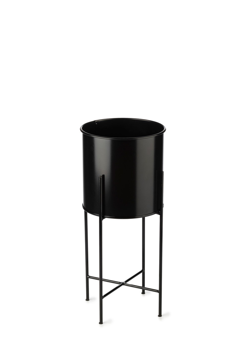 Kwietnik na kwiaty osłonka 55 cm czarny LOFT