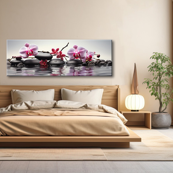 Feeby Obraz na płótnie, Kamienie Spa Zen 90x30