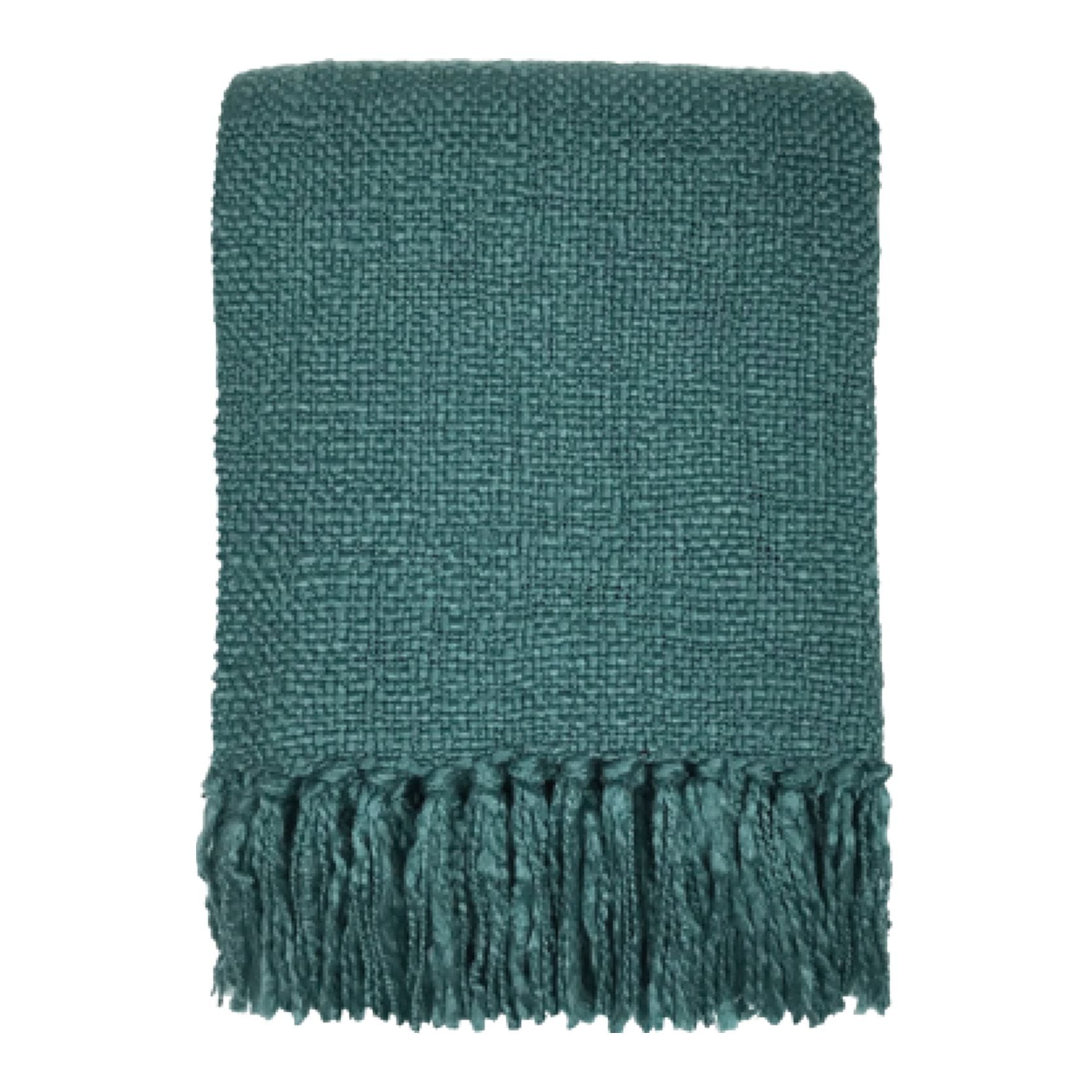 Malagoon Lake Green Solid Plaid 125 x 150 cm